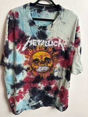 Metallica Tie-Dye Short Sleeve Tee - colorful size xxlarge